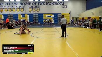 152 lbs Semifinals (8 Team) - Matthew Kotler, Fleming Island vs Dylan Quiroga, Merritt Island