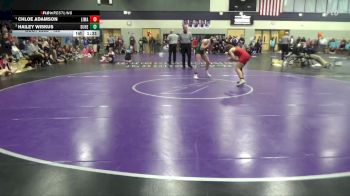 125 lbs 3rd Place Match - Chloe Adamson, Linn-Mar vs Hailey Wiskus, Dubuque Hempstead