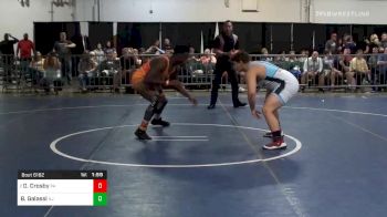 Match - Dorian Crosby, Pa vs Bradden Galassi, Nj