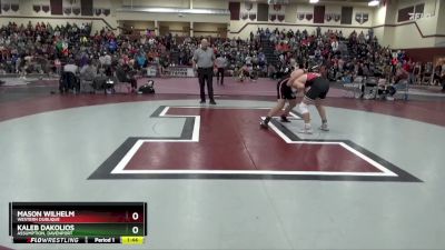 JV-25 lbs Cons. Semi - Kaleb Dakolios, Assumption, Davenport vs Mason Wilhelm, Western Dubuque