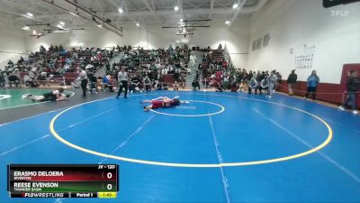 120 lbs Cons. Round 3 - Erasmo Deloera, Riverton vs Reese Evenson, Thunder Basin