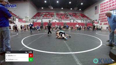 67 lbs Semifinal - Jaysten Wolfe, Team Nomad vs Kyzer Falcon, Division Bell Wrestling