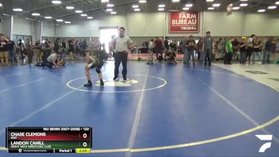 120 lbs Cons. Round 4 - Landon Cahill, Great Neck Wrestling Club vs Chase Clemons, RWC