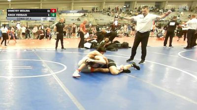 152 lbs Consi Of 4 - Dimetry Molina, CA vs Knox Verbais, IL