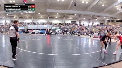 Girls 120 lbs Quarterfinal - Nataleigh Shane, Bradley Central High School vs Ellen Anderson, Bartlett High School