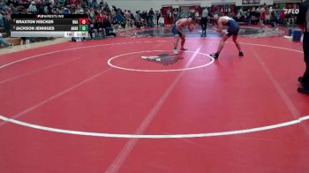 160 lbs Quarterfinal - Braxton Kiecker, New Ulm Area vs Jackson Jenniges, Adrian Area