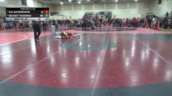 95 lbs Quarterfinal - Cal Satterstrom, MN Elite vs Beckett Thoennes, Bison Wrestling Club