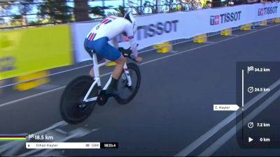 Ethan Hayter Drops Chain In UCI World Championships Time Trial