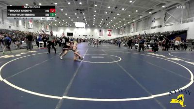 145 lbs Cons. Round 4 - Brodey Krempa, Eden Wrestling Club vs Troy Wurtenberg, Superior Wrestling Academy