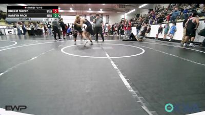 160 lbs Rr Rnd 3 - Phillip Shield, Wyandotte Youth Wrestling vs Karsyn Pack, Hornet Wrestling Club