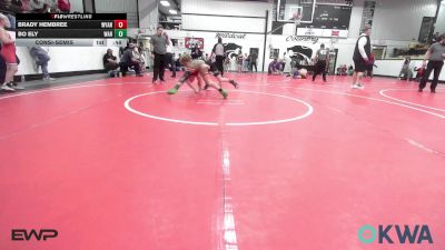 90-98 lbs Consolation - Brady Hembree, Wyandotte Youth Wrestling vs Bo Ely, Warner Eagles Youth Wrestling