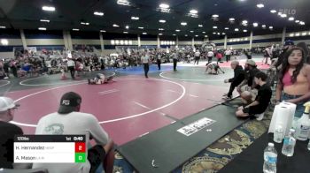 120 lbs Consi Of 32 #2 - Hector Hernandez, Hesperia WC vs Anthony Mason, La Mirada HS