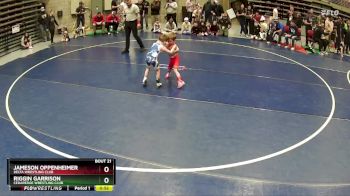 39 lbs Champ. Round 2 - Jameson Oppenheimer, Delta Wrestling Club vs Riggin Garrison, Cedaredge Wrestling Club