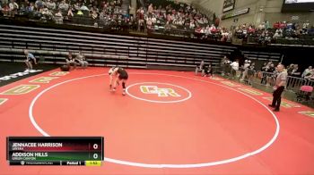 4A 120 lbs Quarterfinal - Jennacee Harrison, Uintah vs Addison Hills, Green Canyon