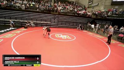 4A 120 lbs Quarterfinal - Jennacee Harrison, Uintah vs Addison Hills, Green Canyon