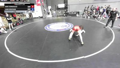 115 lbs Jake Gonzalez, SJWA - San Joaquin Wrestling Association vs Liam Boutain, SAWA - Sacramento Area Wrestling Association