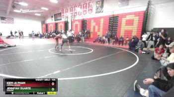 105 lbs Cons. Round 7 - Kiem-Ai Pham, Corona Senior vs Jenniyah Duarte, Sanger