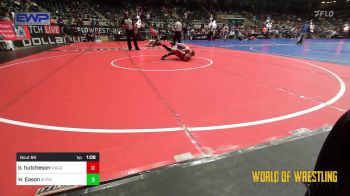 84 lbs Round Of 16 - Bella Hutcheson, Wagoner Takedown Club vs Holly Eason, South Central Punisher Wrestling Club