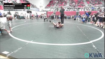 46 lbs Round Of 16 - Pryor Arnold, Cowboy Wrestling Club vs Weston Hall, Rough Riders