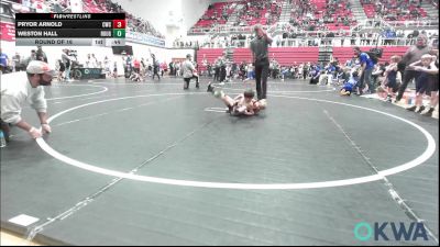 46 lbs Round Of 16 - Pryor Arnold, Cowboy Wrestling Club vs Weston Hall, Rough Riders