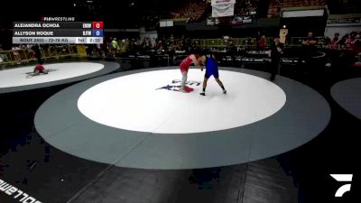 72-76 kg 3rd Place Match - Alejandra Ochoa, Edison High School Wrestling vs Allyson Roque, Delano Jr. Tigers Wrestling Club