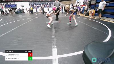 58 lbs Rr Rnd 3 - Davie Stolarzyk, Piedmont vs Kadee McDowell, Noble Takedown Club