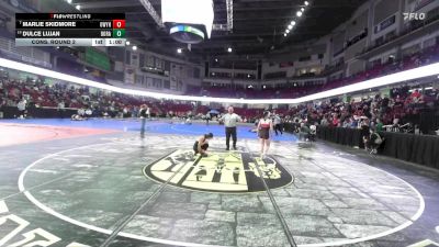 100 lbs Cons. Round 2 - Marlie Skidmore, Owyhee vs Dulce Lujan, Borah