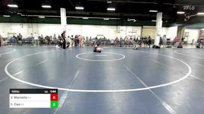 105 lbs Quarterfinal - Vincenzo Mannello, NY vs Evan Cies, PA