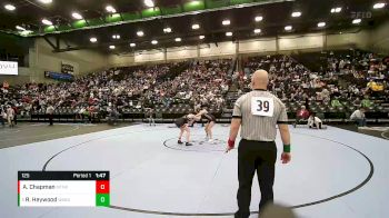 125 lbs Champ. Round 1 - Regan Heywood, Wasatch vs Aspen Chapman, Mountain View