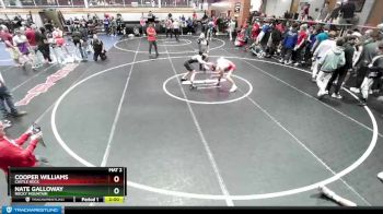 132 lbs Quarterfinal - Cooper Williams, Castle Rock vs Nate Galloway, Rocky Mountain