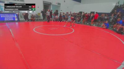 110 lbs Cons. Round 1 - Savannah Choi, Rancho Bernardo WC vs Annaleigh Miller, 951 Wrestling Club
