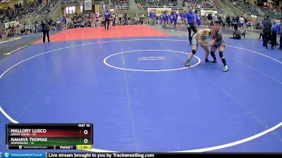 192 lbs Round 3 (4 Team) - Nahaya Thomas, Harrisburg vs Mallory Lusco, Grant Union