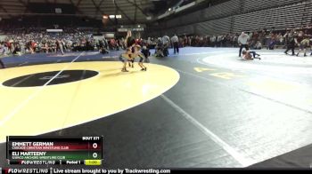 53 lbs Cons. Round 2 - Eli Marteeny, Ilwaco Anchors Wrestling Club vs Emmett German, Cascade Christian Wrestling Club