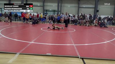 52 lbs Quarterfinal - Paxson Petersavage, Finleyville vs Nicholas Turner, Mercersburg