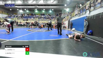 73 lbs Consi Of 8 #2 - Lincoln Laskey, Raw Wrestling Club vs Jaxx Pauley, Grover Rains Wrestling Club