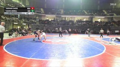 157-4A 1st Place Match - Nathan Cates, Woodland, Cartersville vs David Jewell, Cass