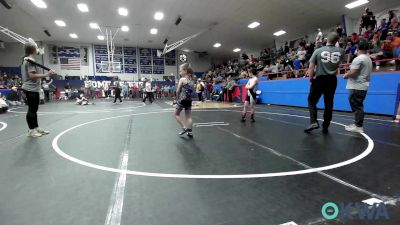 67 lbs Rr Rnd 5 - Ruger Elizondo, Blue Devil Wrestling vs Brayden Webb, Harrah Little League Wrestling