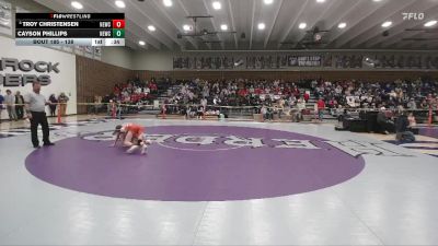 138 lbs Cons. Round 2 - Troy Christensen, Newcastle vs Cayson Phillips, Newcastle