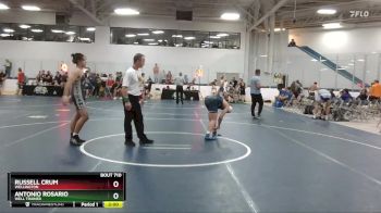 135 lbs Cons. Round 4 - Russell Crum, Wellington vs Antonio Rosario, Well Trained