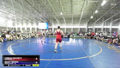 215 lbs Semis & 1st Wrestleback (8 Team) - Corban Patchett, Washington vs Brady Brown, Pennsylvania