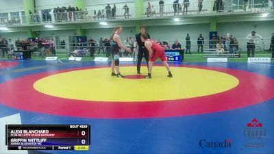 92kg 3rd Place Match - Alexi Blanchard, Club De Lutte Acadie Bathurst vs Griffin Wittliff, Sarnia Bluewater WC