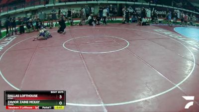 61-68 lbs Quarterfinal - Zavior Zaine McKay, Idaho vs Dallas Lofthouse, Utah