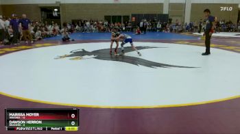 55 lbs Placement (4 Team) - Dawson Herron, Brainerd vs Marissa Moyer, Waconia