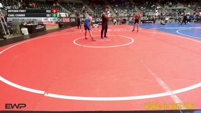 110 lbs 5th Place - Brysen Frey, Pasco Wolfpack Wrestling Club vs Cael Combs, Sebolt Wrestling Academy