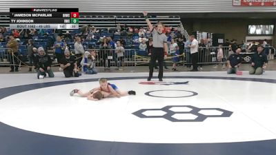 49 lbs Cons. Sub-quarters - Ty Johnson, Rochelle Wrestling Club vs Jameson McParlan, Oak Hill Wrestling Club