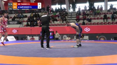 79 kg Quarterfinal - David McFadden, USA vs Khidir Saipudinov, BRN