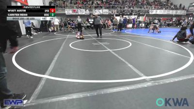 85 lbs Semifinal - Wyatt Austin, Sperry Wrestling Club vs Carsten Reiss, Keystone Kids Wrestling Club