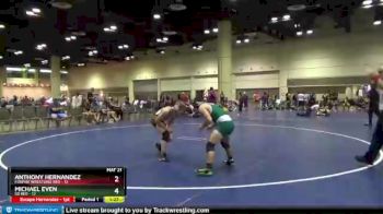 132 lbs Round 4 (10 Team) - Anthony Hernandez, Foxfire Wrestling Red vs Michael Even, SD Red