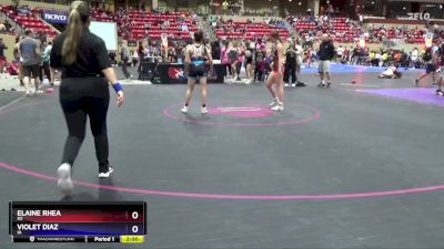 106 lbs Round 2 - Elaine Rhea, KS vs Violet Diaz, IA