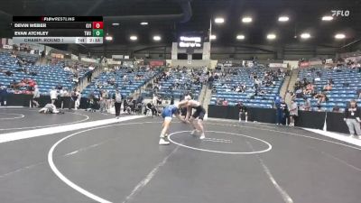 157 lbs Champ. Round 1 - Devin Weber, Grand View (Iowa) vs Evan Atchley, Texas Wesleyan